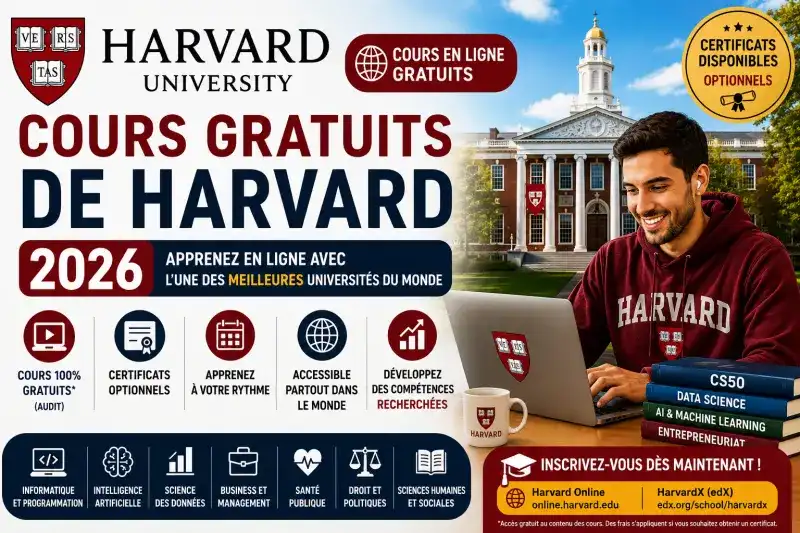 Cours Gratuits de Harvard 2026 