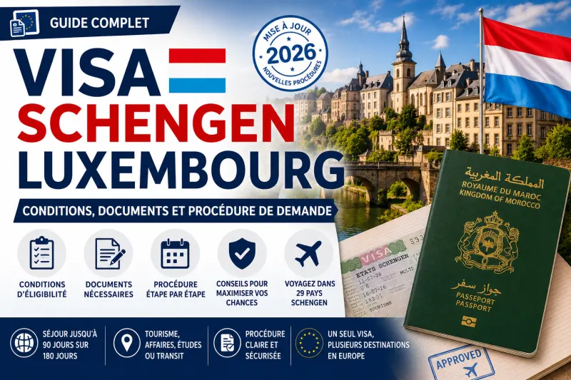 Visa Schengen Luxembourg 2026 : documents, prix, délais et formulaire officiel à télécharger