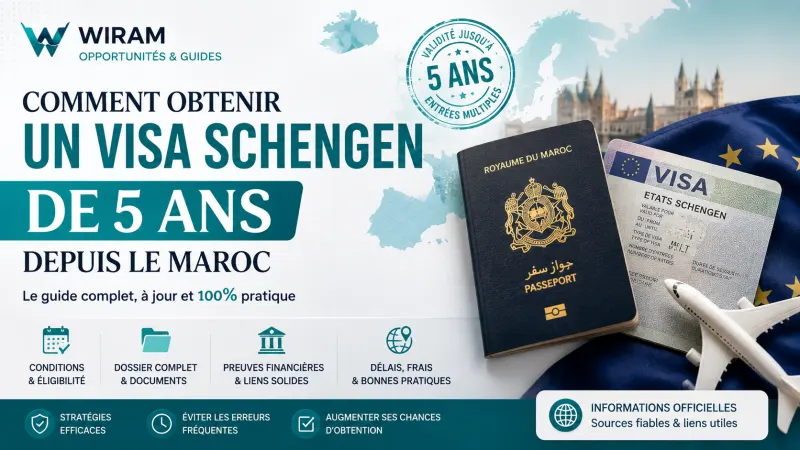 Comment obtenir un visa Schengen de 5 ans depuis le Maroc en 2026 ?