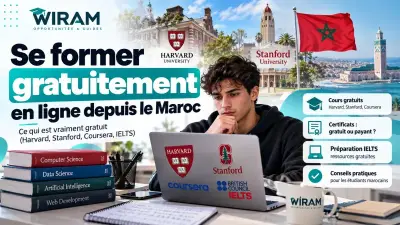 Se former gratuitement en ligne depuis le Maroc : ce qui est vraiment gratuit (Harvard, Stanford, Coursera, IELTS)