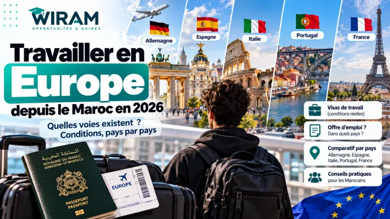 Travailler en Europe depuis le Maroc : quelles voies existent en 2026 ?