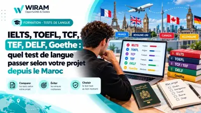 IELTS, TOEFL, TCF, TEF, DELF, Goethe : quel test de langue passer selon votre projet depuis le Maroc
